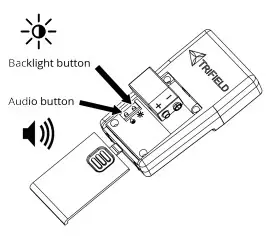 TRIFIELD EMF Meter TF2 - Light Buttons