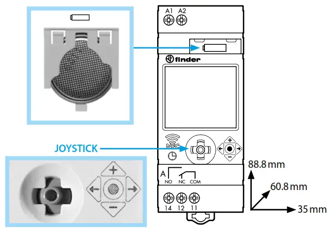 finder 12 Series Digital Time Switches - 1