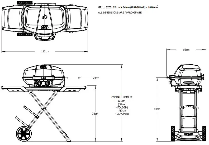NAPOLEON-PRO285X-TravelQ-Portable-BBQ-fig 2