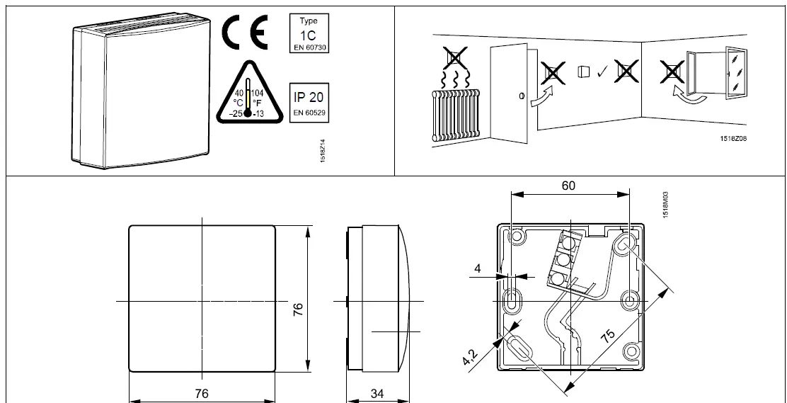 SIEMENS-QFA1000-Room-Humidistat-1