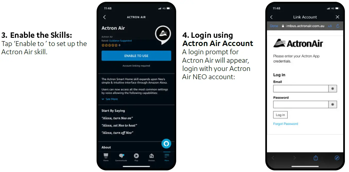 ActronAir Amazon Alexa Actron Air Skill for NEO Controller 2
