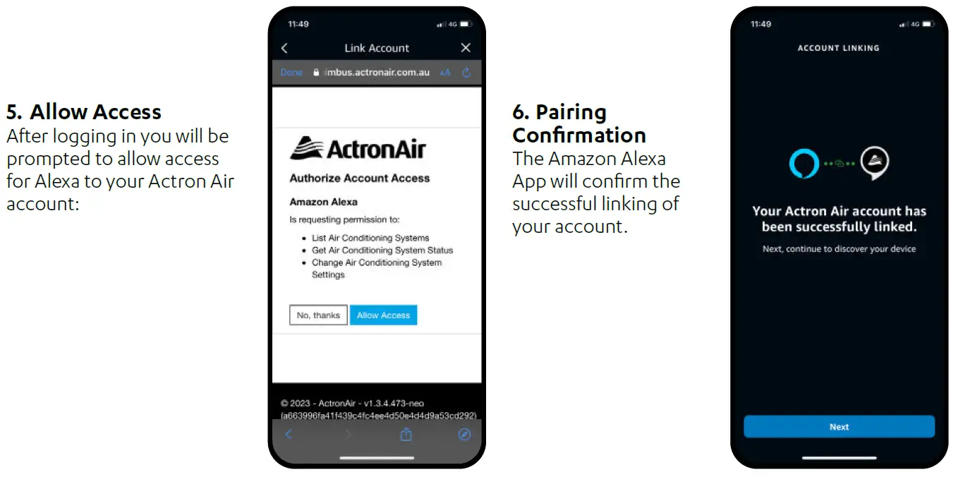 ActronAir Amazon Alexa Actron Air Skill for NEO Controller 3