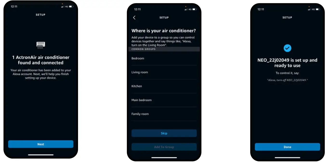 ActronAir Amazon Alexa Actron Air Skill for NEO Controller 5