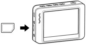 Inserting the micro SD card