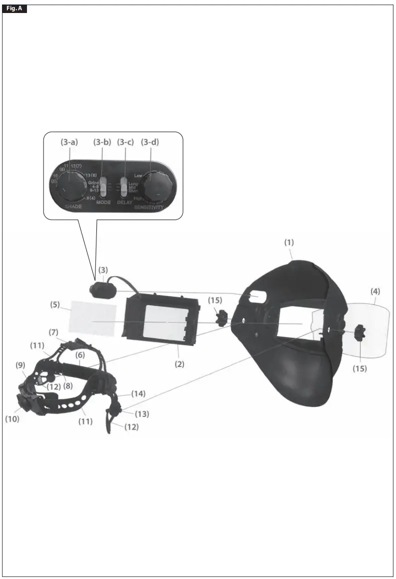 TELWIN 955099 Welding Helmet - fig 1
