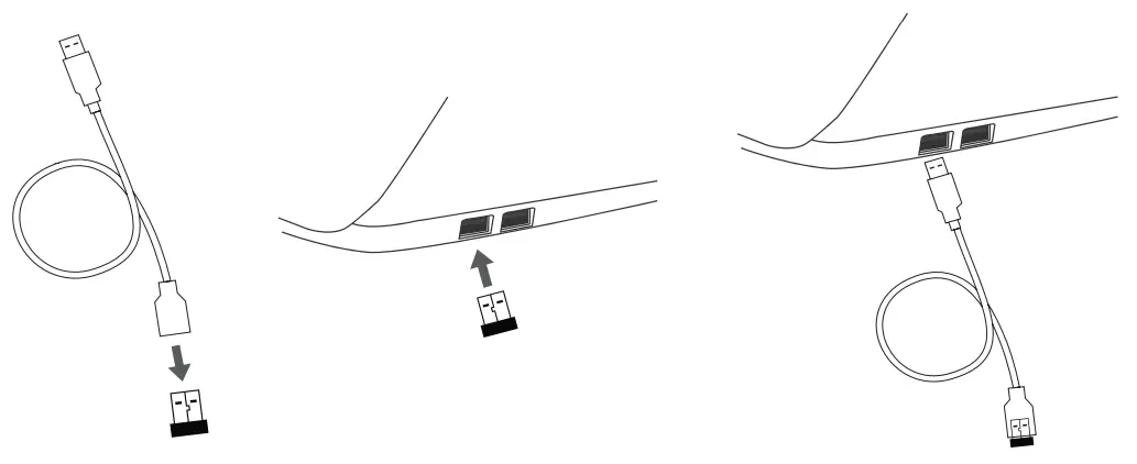 Contour Balance Keyboard BK Wireless - cable 1