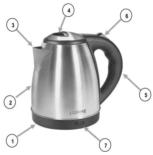 LUMME LU 162 Cordless Jug Kettle - fig 1