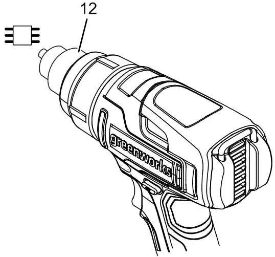 greenworks HG24B00 Heat Gun - fig 9