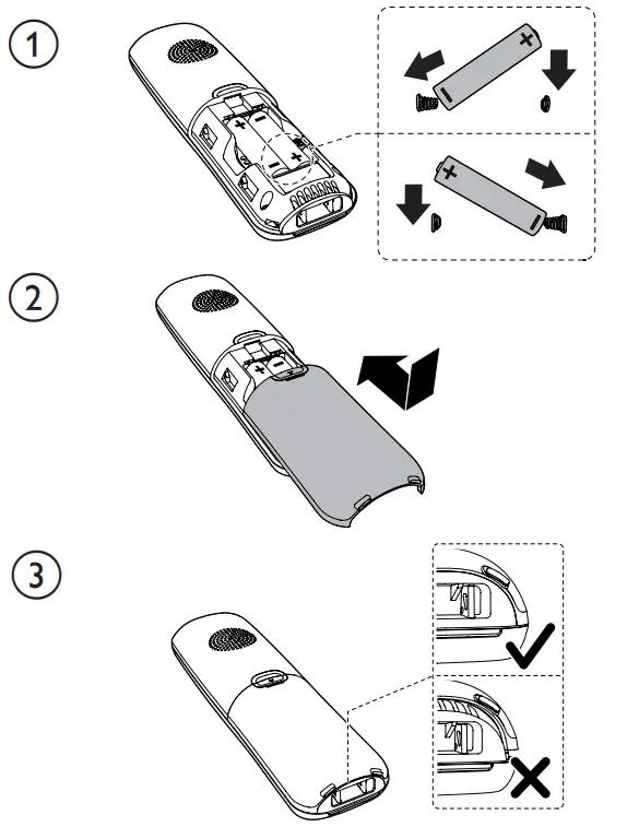 vtech XS1050 DECT Cordless Phone - battery