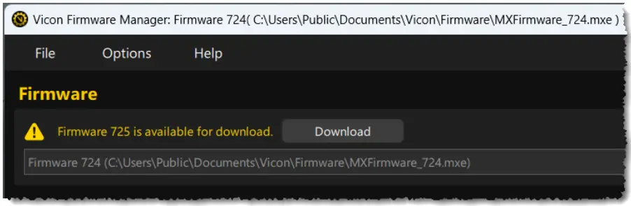 VICON-Firmware-Manager-Application-Software-FIG-2
