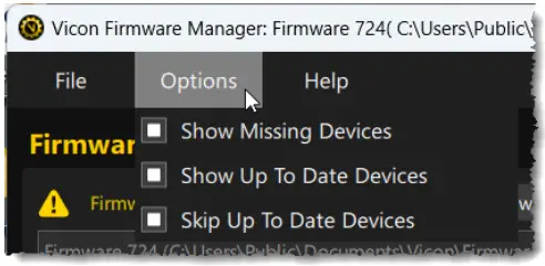 VICON-Firmware-Manager-Application-Software-FIG-3