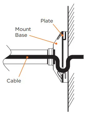 DIGITAL WATCHDOG DWC-P220CMW Ceiling Mounting- Cable passing