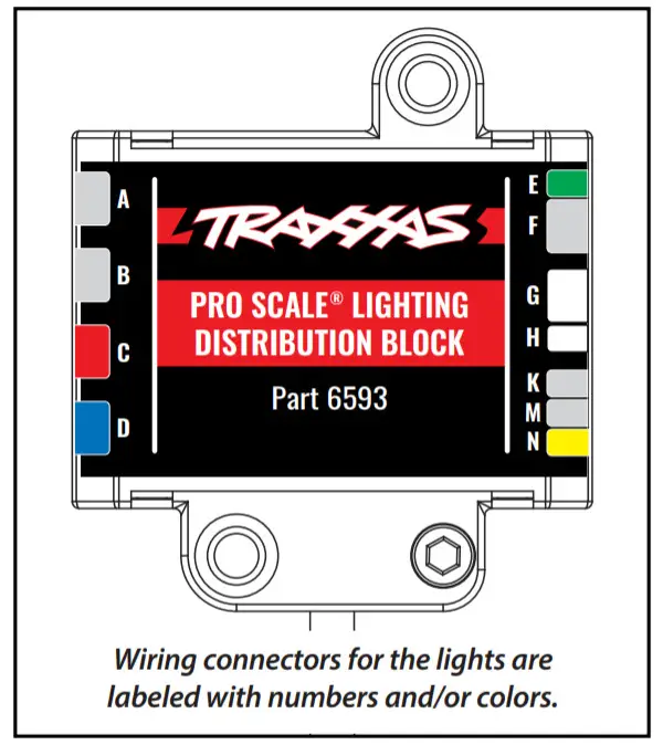 TRAXXAS 8082 Pro Scale Advance Lighting Control-Harness Ports