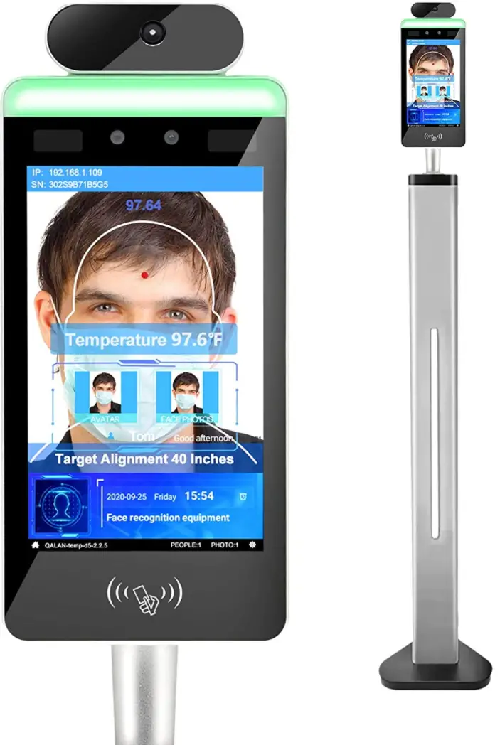 VIKVIZ DQS9FO0 Wifi Face Recognition Body Temperature Measurement System