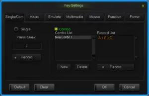 Single/Combo-keys-surface