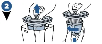 Replacing the Filter Figure 2