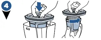 Replacing the Filter Figure 4