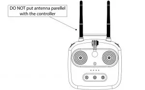 SkyDroid T10 Antenna Incorrect position
