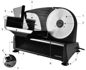 LAKELAND Electric Slicer 63490 - PRODUCT FEATURES