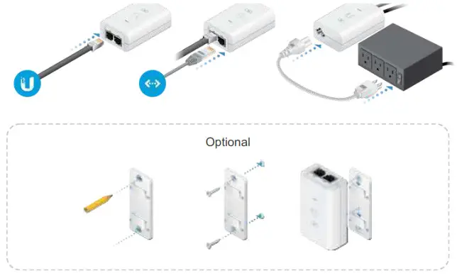 UBIQUITI NETWORKS UAP-AC-M-PRO-US UniFi AC Mesh Wide-Area - Connecting Power 2