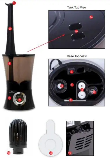 AIR INNOVATION MH-901DA Clean Mist Top-Fill Smart Humidifier with Aroma Tray fig2