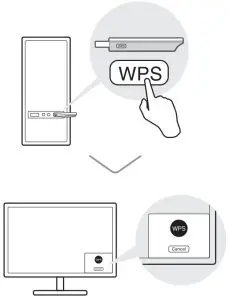 tp-link TL-WN722N Wireless USB Adapter - Via WPS Tool