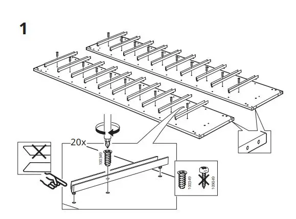 IKEA TROFAST 46x30x146 cm Frame fig3