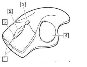 SANWA GMAWTB40 Wireless Trackball Mouse fig 1