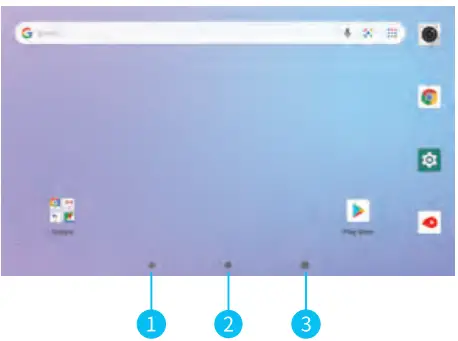 COOPERS CP10 10 Inch Android Tablet - Buttom Menu