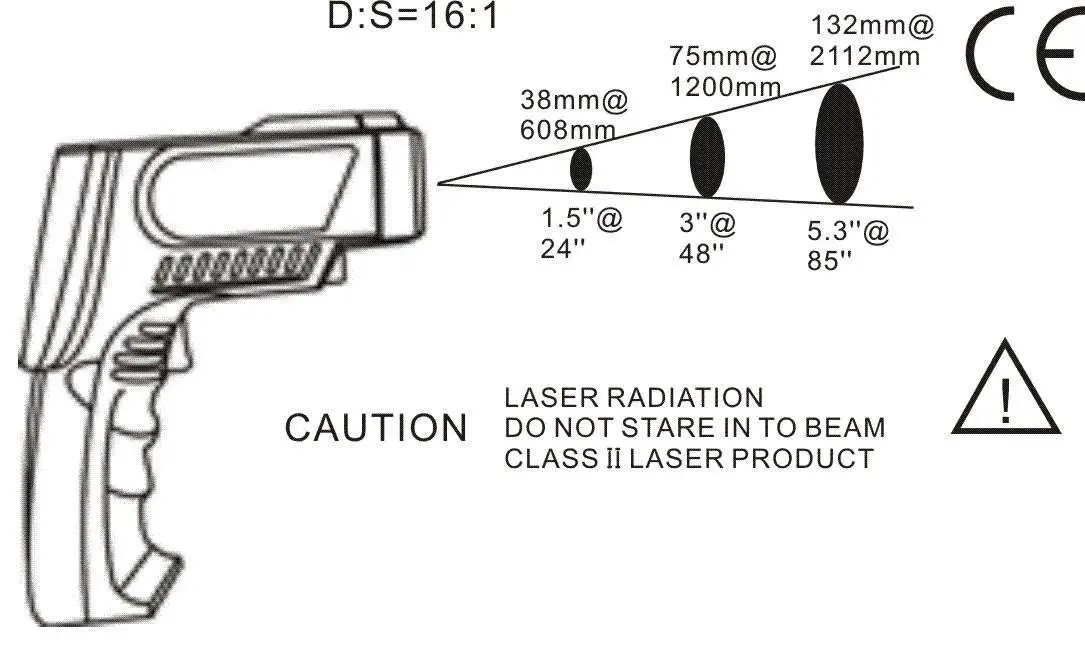 OMEGA OS1300 Series Performance Handheld Infrared Thermometer fig1