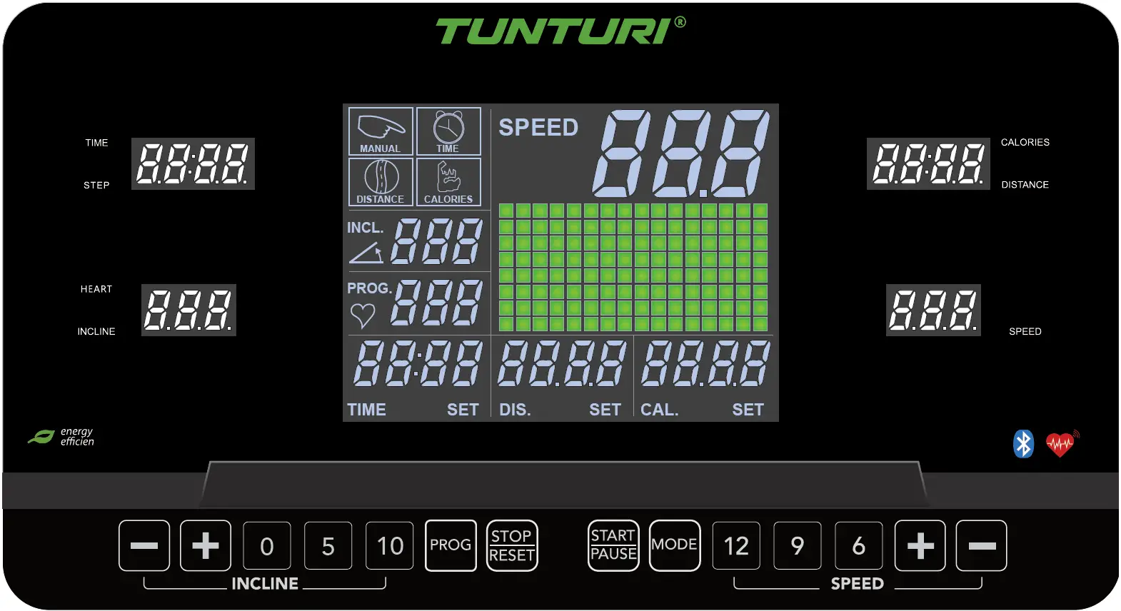 TUNTURI T60 Treadmill Performance Fitness Machine Controller 02