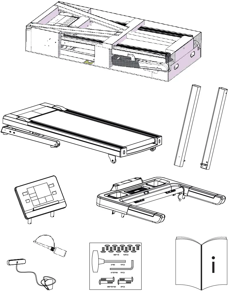 TUNTURI T60 Treadmill Performance Fitness Machine Parts
