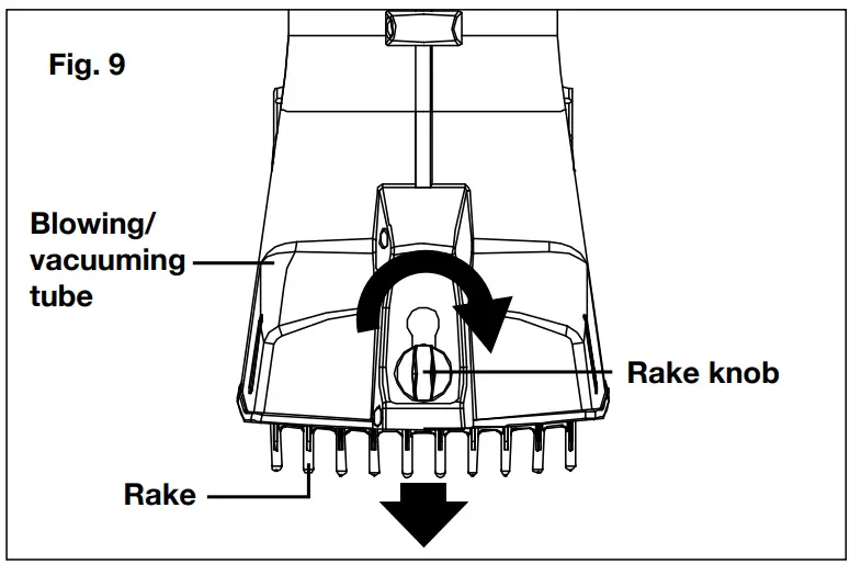 SUNJOE SBJ702E RM Electric Blower Vacuum-Rake Adjustment1