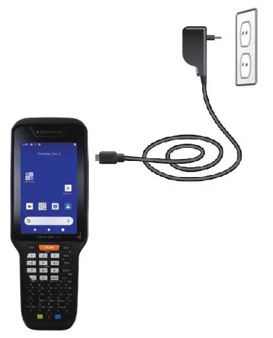 DATALOGIC SKORPIO X5 Rugged Mobile Computer- Charge with USB