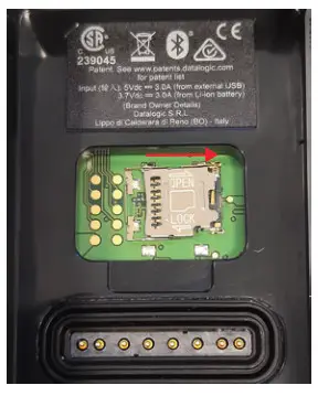 DATALOGIC SKORPIO X5 Rugged Mobile Computer- Slide the cardholder