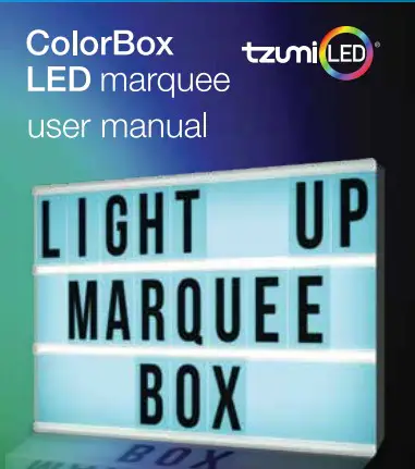 Tzumi Marquee Lights User Manual