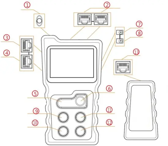 PCE POE 10 Cable Tester - figure 1