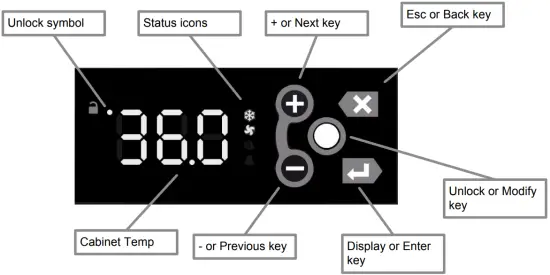 Traulsen CONTROLLER DISPLAY