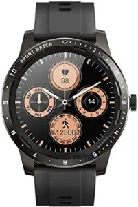 a close up of a watch