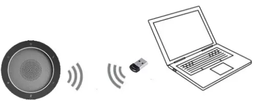 Connect to the PC with Wireless dongle