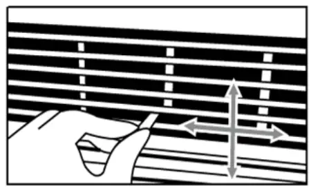 Koldfront WAC18001W Window Air Conditioner Owner's Manual - Air Louvers