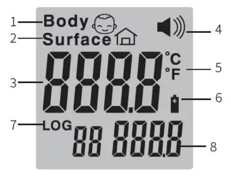 Orbegozo TEM 8000 INFRARED THERMOMETHER - temperature