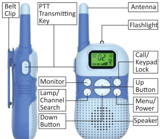 LETSCOOL WTK188 Rechargeable Walkie Talkies for Kids - fig 1