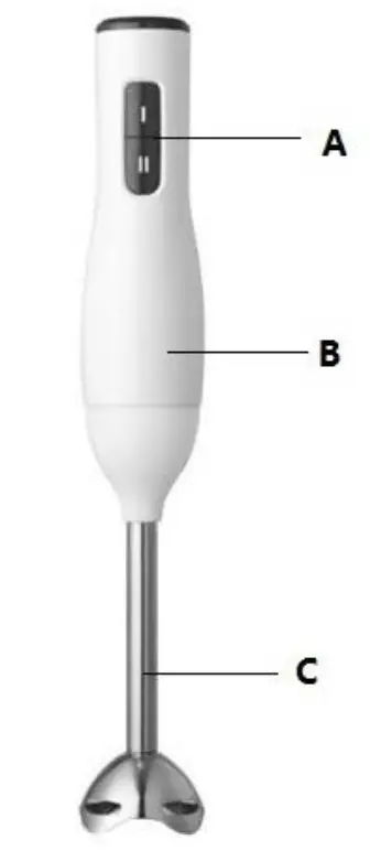 BROCK Electronics HB 5001 WH Hand Blender parts