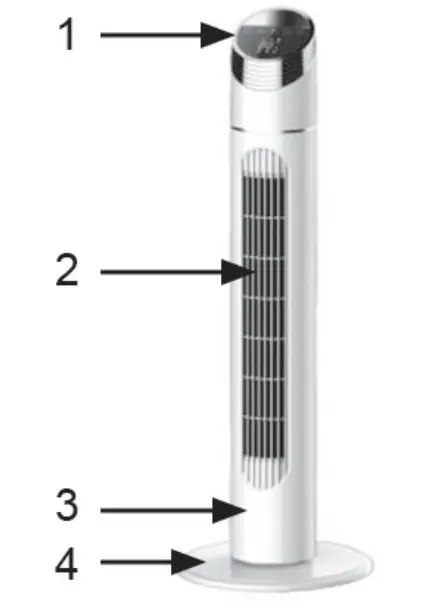 KLARSTEIN 10032435 Sky High Tower Fan PRODUCT DESCRIPTION