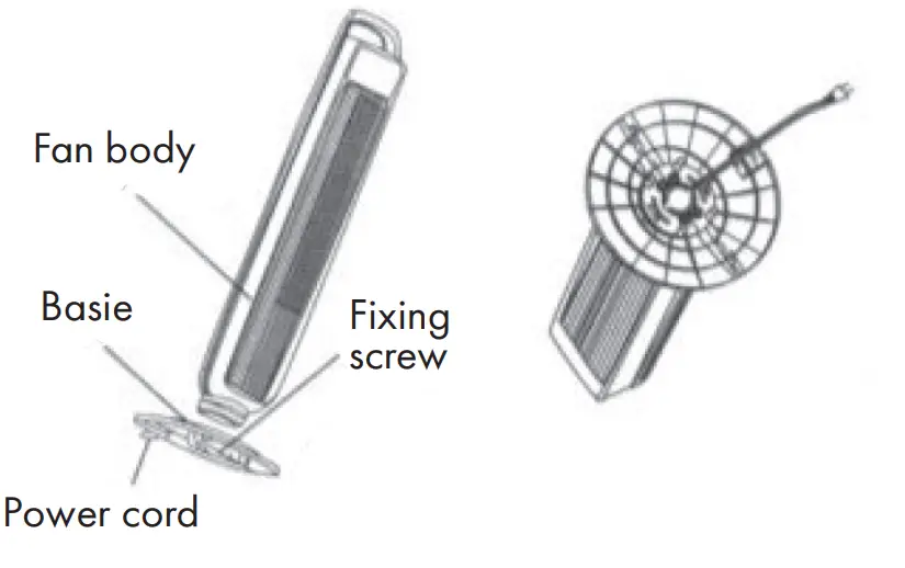 KLARSTEIN 10032435 Sky High Tower Fan power code