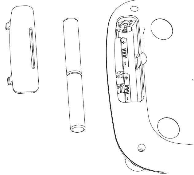 installing the batteries