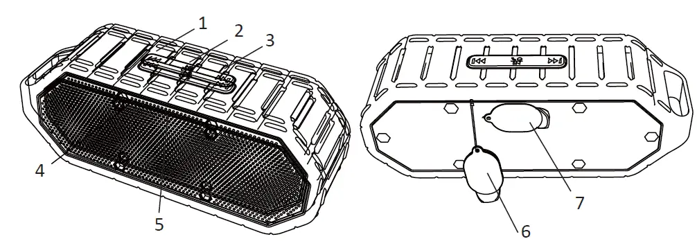 Dongguan 5B126BT Bluetooth Speaker FIG 1