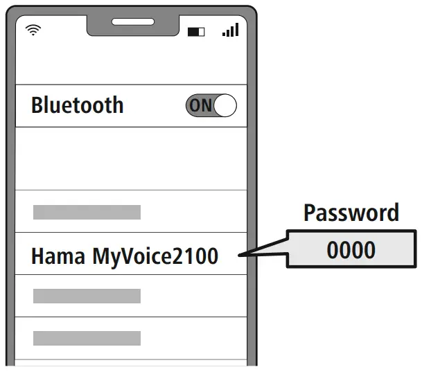 Device for the headset