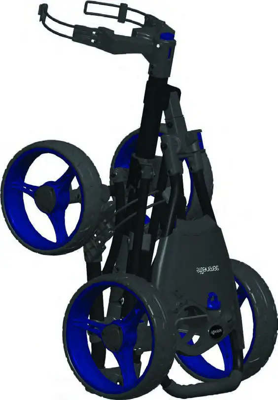 serenelife Foldable 4-Wheel Golf Push Cart - FEATURES